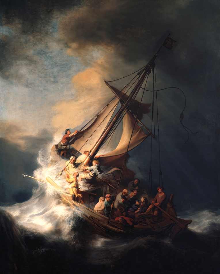 Cristo na tempestade do mar da Galileia
